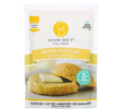 Good Dee's, Low Carb Baking Mix, Cracker Biscuit Mix, 9.4 oz (267 g)