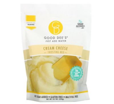 Good Dee's, суміш для глазурі, вершковий сир, 233 г (8,2 унції)