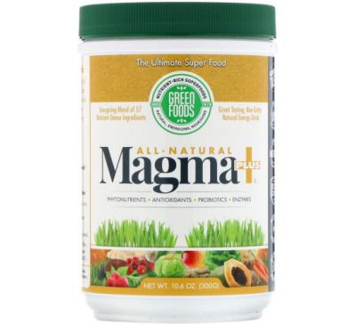 Green Foods, Полностью натуральный продукт Magma Plus, 300 г (10,6 унции)