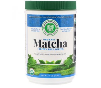 Green Foods, Ceremonial Grade Matcha Green Tea Energy Blend, 11 oz (312 g)