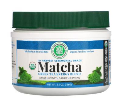 Green Foods, Matcha Green Tea Energy Blend, 5.5 oz (156 g)