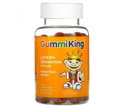 GummiKing, Lutein + Zeaxanthin for Kids, Mango, 60 Gummies