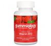 Gummiology, жувальні мармеладки для дорослих з вітаміном B12, зі смаком малини, 90 рослинних жувальних мармеладок