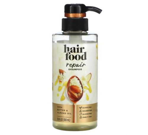 Hair Food, Repair Shampoo, Shea Butter & Almond Oil, 10.1 fl oz (300 ml)
