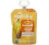 Happy Family Organics, Happy Baby, Nutty Blends, 6+ Months, Organic Bananas with 1/2 tsp Almond Butter, 3 oz (85 g)