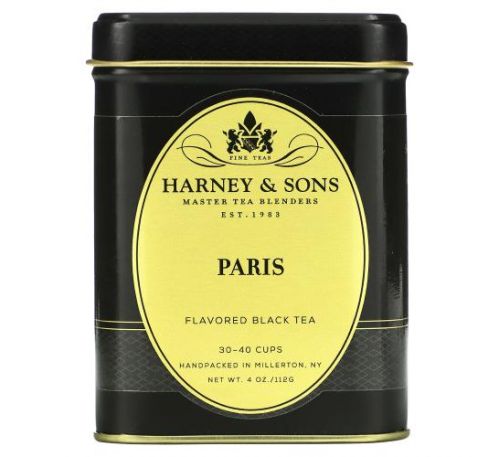 Harney & Sons, Black Tea, Paris, 4 oz (112 g)