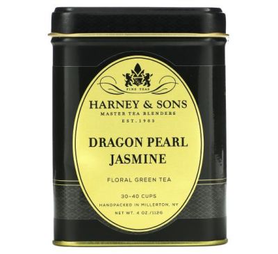 Harney & Sons, Dragon Pearl, Jasmine Tea, 4 oz (112 g)