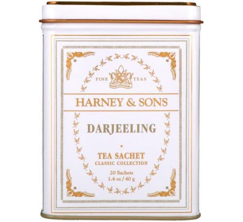 Harney & Sons, Fine Teas, Darjeeling, 20 Tea Sachets, 1.4 oz (40 g)