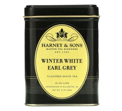 Harney & Sons, Winter White Earl Grey, 2 oz (56 g)