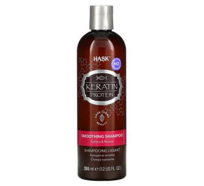 Hask Beauty, Keratin Protein, Smoothing Shampoo, 12 fl oz (355 ml)