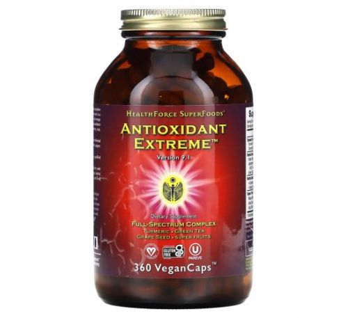 HealthForce Superfoods, Antioxidant Extreme, Version 9, 360 VeganCaps