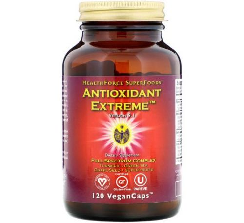 HealthForce Superfoods, Antioxidant Extreme, Version 9.1, 120 VeganCaps