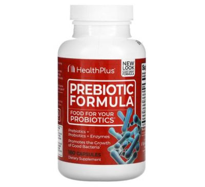 Health Plus, Prebiotic Formula, 500 mg, 180 Capsules