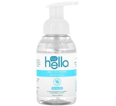 Hello, Foaming Hand Wash, Aloe + Sea Minerals, 10 fl oz (295 ml)