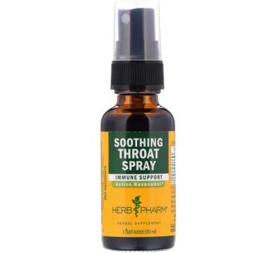 Herb Pharm, Soothing Throat Spray, 1 fl oz (29.6 ml)