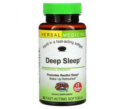 Herbs Etc., Deep Sleep, 60 Fast-Acting Softgels
