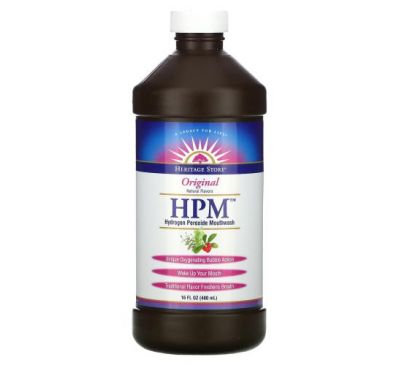 Heritage Store, HPM, Hydrogen Peroxide Mouthwash, Original, 16 fl oz (480 ml)