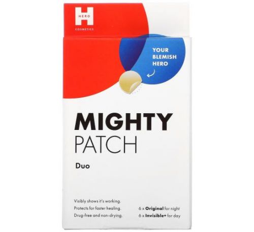 Hero Cosmetics, Mighty Patch Duo,  6 Original + 6 Invisible Patches