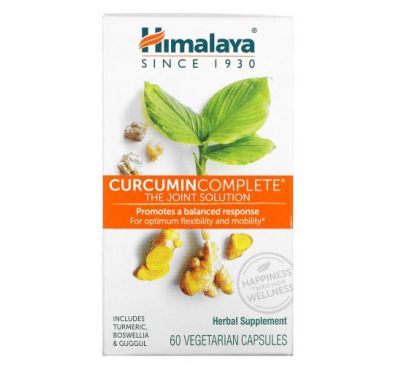 Himalaya, Curcumin Complete, Совместное решение, 60 вегетарианских капсул