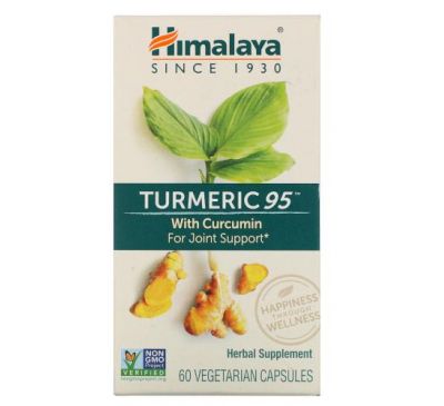 Himalaya, Turmeric 95 з куркуміном, 60 вегетаріанських капсул