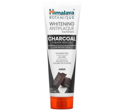 Himalaya, Whitening Antiplaque Toothpaste, Charcoal + Black Seed Oil, Mint , 4.0 oz (113 g)