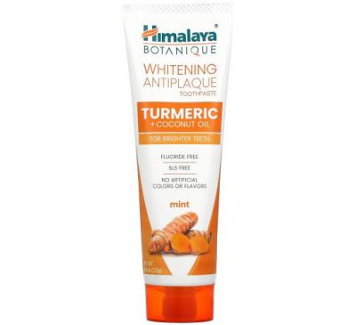 Himalaya, Whitening Antiplaque Toothpaste, Turmeric + Coconut Oil, Mint ,  4.0 oz ( 113 g)