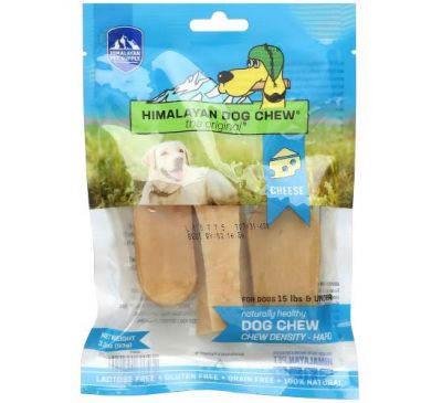 Himalayan Pet Supply, Himalayan Dog Chew, Hard, For Dogs 15 lbs & Under, Cheese, 3.3 oz (93 g)
