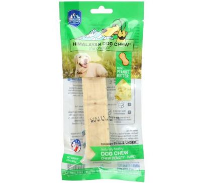 Himalayan Pet Supply, Himalayan Dog Chew, Hard, With Peanut Butter, 2.3 oz (65 g)