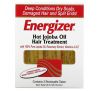 Hobe Labs, Energizer, лікування для волосся з гарячою олією жожоба, 3 тюбики багаторазового використання, 14,8 мл (0,5 рідк. унції) кожен