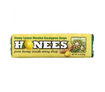 Honees, Пастилки от кашля с медом и лимоном, 9 пастилок