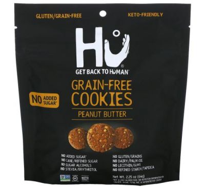 Hu, Grain-Free Cookies, Peanut Butter, 2.25 oz (64 g)