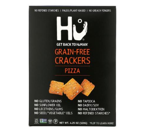 Hu, Grain-Free Crackers, Pizza, 4.25 oz (120 g)