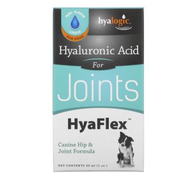Hyalogic, Гиалуроновая кислота, HyaFlex, для собак, 30 мл (1 унция)