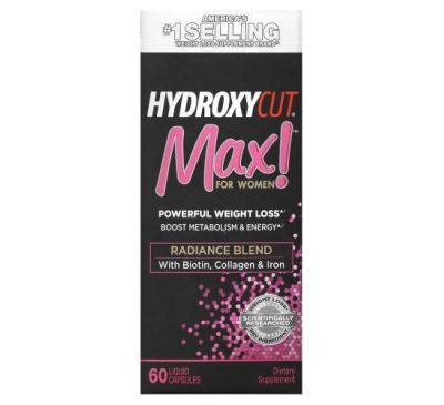 Hydroxycut, Max! For Women, 60 Rapid-Release Liquid Capsules