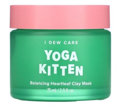 I Dew Care, Yoga Kitten, глиняная маска с баданом для восстановления баланса кожи, 75 мл (2,53 жидк. унции)