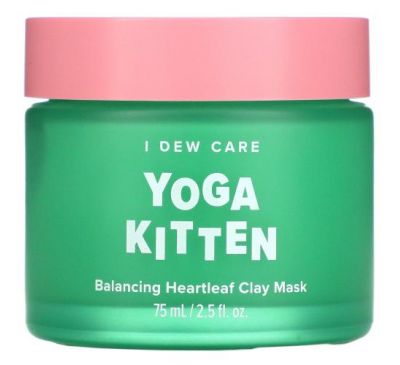 I Dew Care, Yoga Kitten, Balancing Heartleaf Clay Beauty Mask,  2.53 fl oz (75 ml)