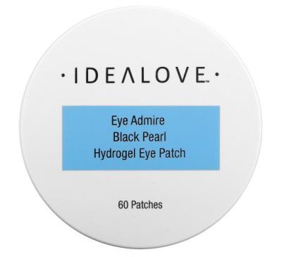 Idealove, Eye Admire, гідрогелеві патчі для очей із чорними перлинами, 60 шт.