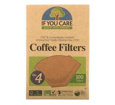 If You Care, Coffee Filters, No. 4 , 100 Filters