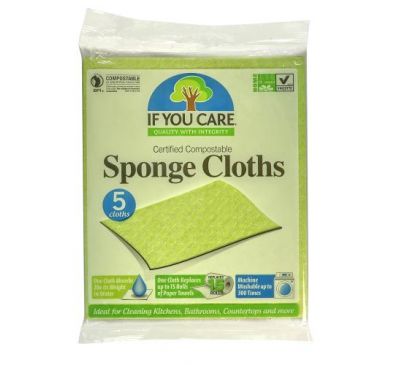If You Care, Compostable Sponge Cloths, 5 Clothes