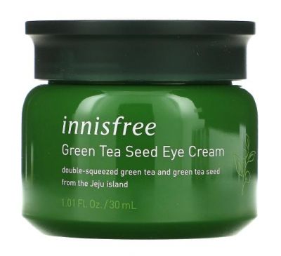 Innisfree, крем для шкіри навколо очей із насінням зеленого чаю, 30 мл (1,01 рідк. унції)