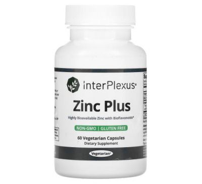 InterPlexus, Zinc Plus, 60 Capsules