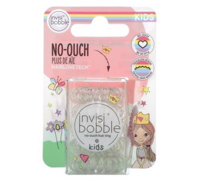 Invisibobble, Kids, No Ouch Hair Ring, Princess Sparkle, 5 Pack