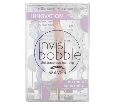 Invisibobble, Waver, Traceless Hair Clip, I Lava You, 3 Pack