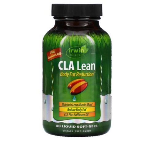 Irwin Naturals, C.L.A. Lean, Body Fat Reduction, 80 Liquid Soft-Gels