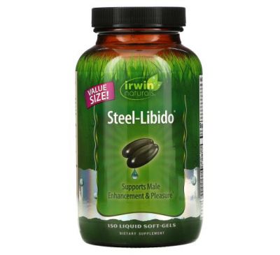 Irwin Naturals, Steel-Libido, 150 Liquid Soft-Gels