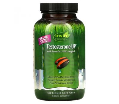Irwin Naturals, Testosterone UP, 120 Liquid Soft-Gels