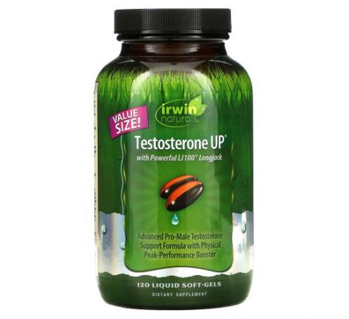 Irwin Naturals, Testosterone UP, 120 Liquid Soft-Gels