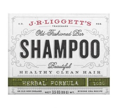 J.R. Liggett's, Old Fashioned Shampoo Bar, Herbal Formula, 3.5 oz (99 g)
