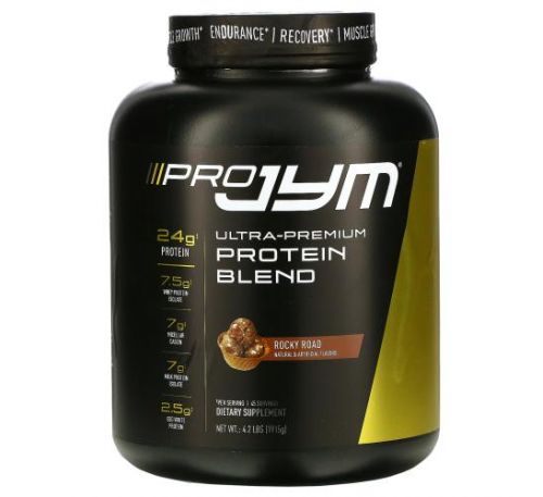 JYM Supplement Science, Ultra-Premium Protein Blend, Rocky Road, 4.2 lb (1,915 g)