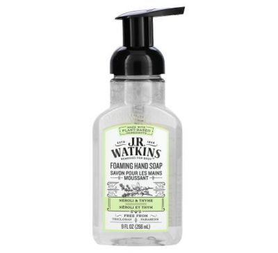 J R Watkins, Foaming Hand Soap, Neroli & Thyme, 9 fl oz (266 ml)